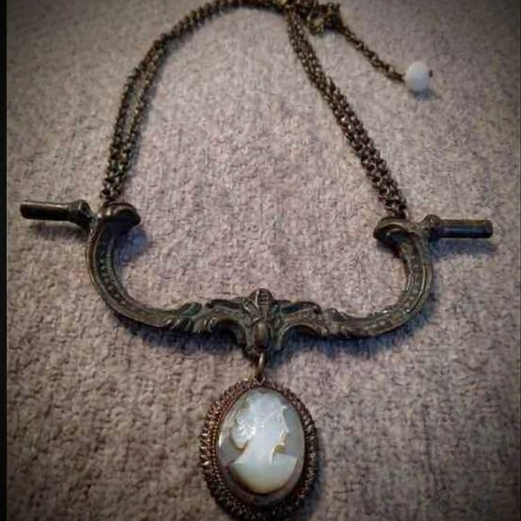 Custom Made Antique Cameo Necklace - Picture 2 of 9